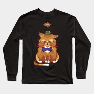 Crabby Cat Long Sleeve T-Shirt